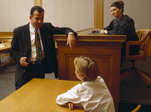 Child on sale custody court